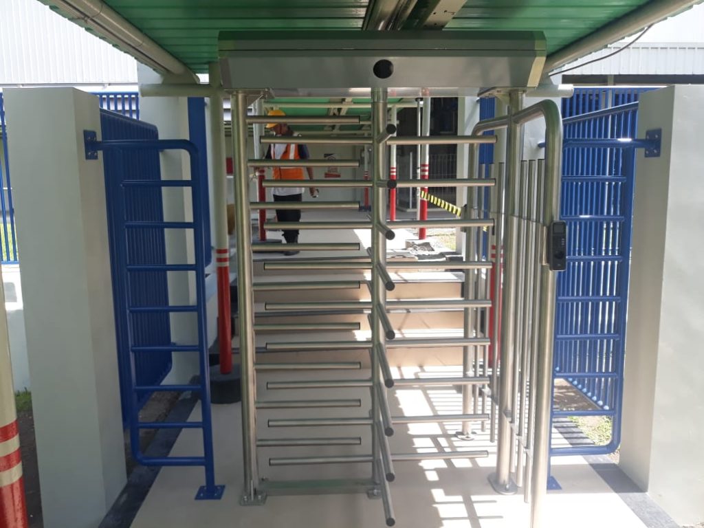 Pemasangan Full Height Tripod Turnstile  AT PT. SGM Klaten - Jogyakarta 
